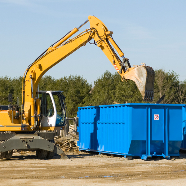 what size residential dumpster rentals are available in Trumbull